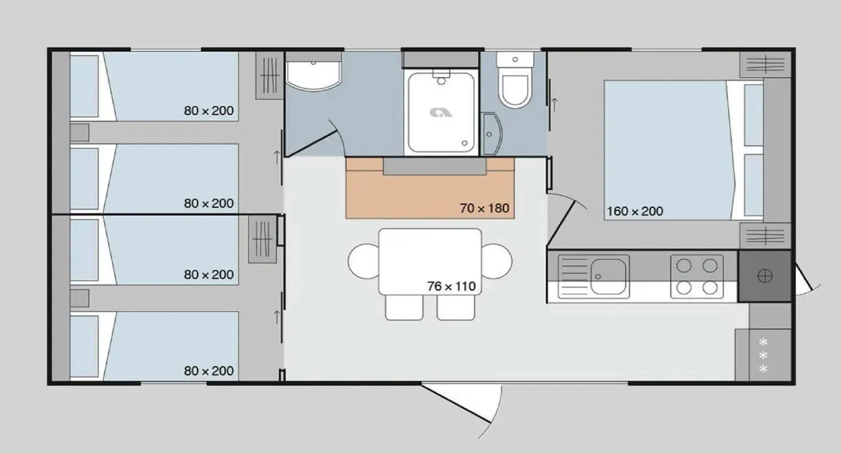 Grundriss Typ B Mobilhome