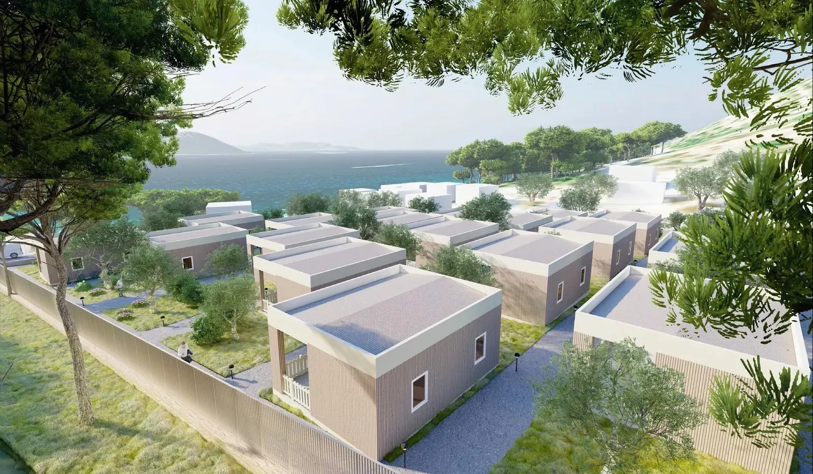 Mobilhomes in natürlicher Umgebung